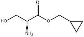 D-Serine, cyclopropylmethyl ester (9CI) 结构式