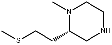 Piperazine, 1-methyl-2-[2-(methylthio)ethyl]-, (2S)- (9CI) 结构式