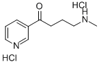 N-甲基-[4-(吡啶-3-基)-4-氧代-丁基胺二盐酸盐 结构式
