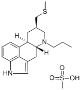 甲磺酸培高利特 结构式