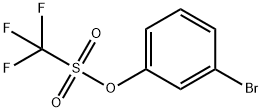 3-Bromophenyl trifluoromethanesulphonate 结构式