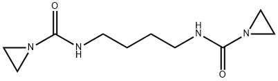 N,N'-Tetramethylenebis(1-aziridinecarboxamide) 结构式