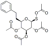 苄基-2,3,4,6-O-四乙酰基-BETA-D-硫代葡萄糖苷 结构式