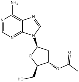 3`-O-乙酰基-2`-脱氧腺苷 结构式