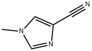 1-甲基-1H-咪唑-4-甲腈 结构式