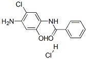 N-(4-amino-5-chloro-2-hydroxyphenyl)benzamide monohydrochloride  结构式