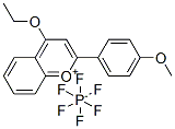 4-ethoxy-2-(4-methoxyphenyl)-1-benzopyrylium hexafluorophosphate(1-) 结构式