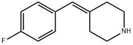 4-[(4-氟苯基)亚甲基]哌啶 结构式