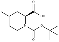 4-METHYL-PIPERIDINE-1,2-DICARBOXYLIC ACID 1-TERT-BUTYL ESTER 结构式