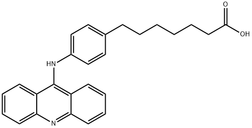 7-[p-(9-Acridinylamino)phenyl]heptanoic acid 结构式