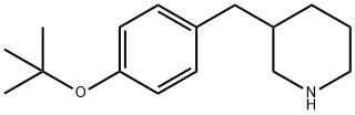 3-[[4-(1,1-DIMETHYLETHOXY)PHENYL]METHYL]-PIPERIDINE 结构式