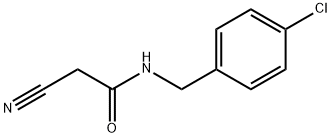 N-[(4-氯苯基)甲基]-2-氰基-乙酰胺 结构式