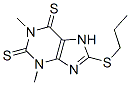 3,7-Dihydro-1,3-dimethyl-8-(propylthio)-1H-purine-2,6-dithione 结构式