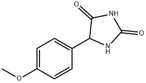 5-(4-甲氧苯基)-2,4-咪唑烷二酮 结构式