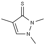 3H-Pyrazole-3-thione,1,2-dihydro-1,2,4-trimethyl- 结构式