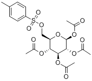 1,2,3,4-TETRA-O-ACETYL-6-O-TOSYL-BETA-D-GLUCOPYRANOSE 结构式