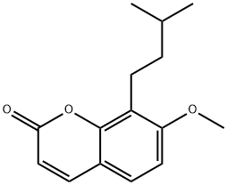 7-Methoxy-8-(3-methylbutyl)-2H-1-benzopyran-2-one 结构式