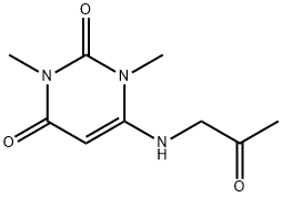 2,4(1H,3H)-Pyrimidinedione, 1,3-dimethyl-6-[(2-oxopropyl)amino]- (9CI) 结构式