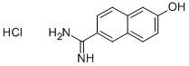 6-脒基-2-萘酚,盐酸盐 结构式