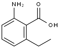 2-氨基-6-乙基苯甲酸 结构式