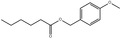 Hexanoic acid, (4-methoxyphenyl)methyl ester 结构式