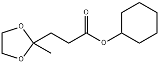 cyclohexyl 3-(2-methyl-1,3-dioxolan-2-yl)propanoate 结构式