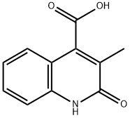 3-甲基-2-氧-1,2-二氢喹啉-4-羧酸 结构式