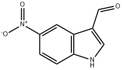 5-硝基吲哚-3-甲醛 结构式