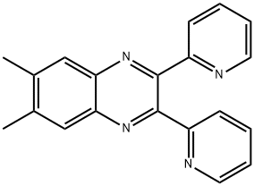 6,7-二甲基-2,3-二(2-吡啶基)喹喔啉 结构式