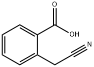 2-(氰基甲基)苯甲酸 结构式