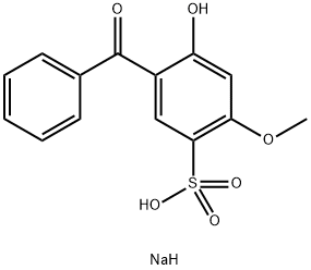 2-羟基-4-甲氧基二苯甲酮-5-磺酸钠 结构式
