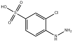 3-chloro-4-hydrazinobenzenesulphonic acid 结构式