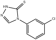 4-(3-CHLOROPHENYL)-4H-1,2,4-TRIAZOLE-3-THIOL 结构式