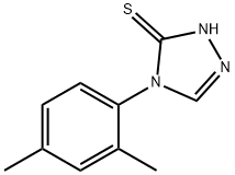 4-(2,4-二甲基苯基)-4H-1,2,4-三唑-3-硫醇 结构式