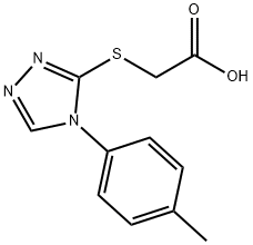 2-{[4-(4-甲基苯基)-4H-1,2,4-三唑-3-基]硫烷基}乙酸 结构式