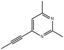 Pyrimidine, 2,4-dimethyl-6-(1-propynyl)- (9CI) 结构式