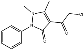 4-(2-CHLORO-ACETYL)-1,5-DIMETHYL-2-PHENYL-1,2-DIHYDRO-PYRAZOL-3-ONE 结构式