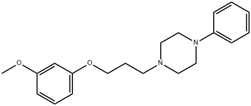 1-[3-(3-Methoxyphenoxy)propyl]-4-phenylpiperazine 结构式