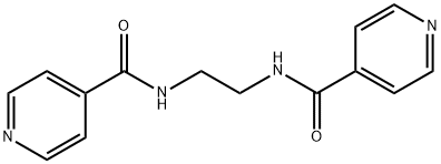 N-[2-(pyridine-4-carbonylamino)ethyl]pyridine-4-carboxamide 结构式