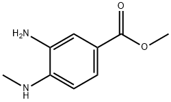 3-氨基-4-甲氨基苯甲酸甲酯 结构式