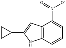 2-Cyclopropyl-4-nitro-1H-indole 结构式
