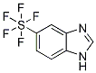 5-(Pentafluorothio)-1H-benzimidazole, 5-(Pentafluorosulphanyl)-1H-benzimidazole 结构式