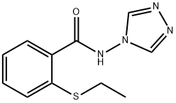 Benzamide, 2-(ethylthio)-N-4H-1,2,4-triazol-4-yl- (9CI) 结构式