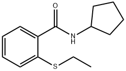 Benzamide, N-cyclopentyl-2-(ethylthio)- (9CI) 结构式
