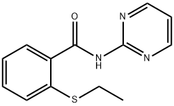 Benzamide, 2-(ethylthio)-N-2-pyrimidinyl- (9CI) 结构式