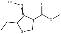 3-Thiophenecarboxylicacid,5-ethyltetrahydro-4-(hydroxyimino)-,methylester(9CI) 结构式