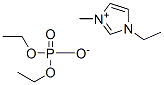 1-乙基-3-甲基咪唑二乙基磷酸盐 结构式