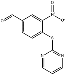 3-硝基-4-(嘧啶-2-基硫代)苯甲醛 结构式