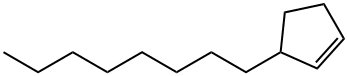 Cyclopentane, 2-n-octyl- 结构式