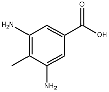 3,5-二氨基-4-甲基苯甲酸 结构式